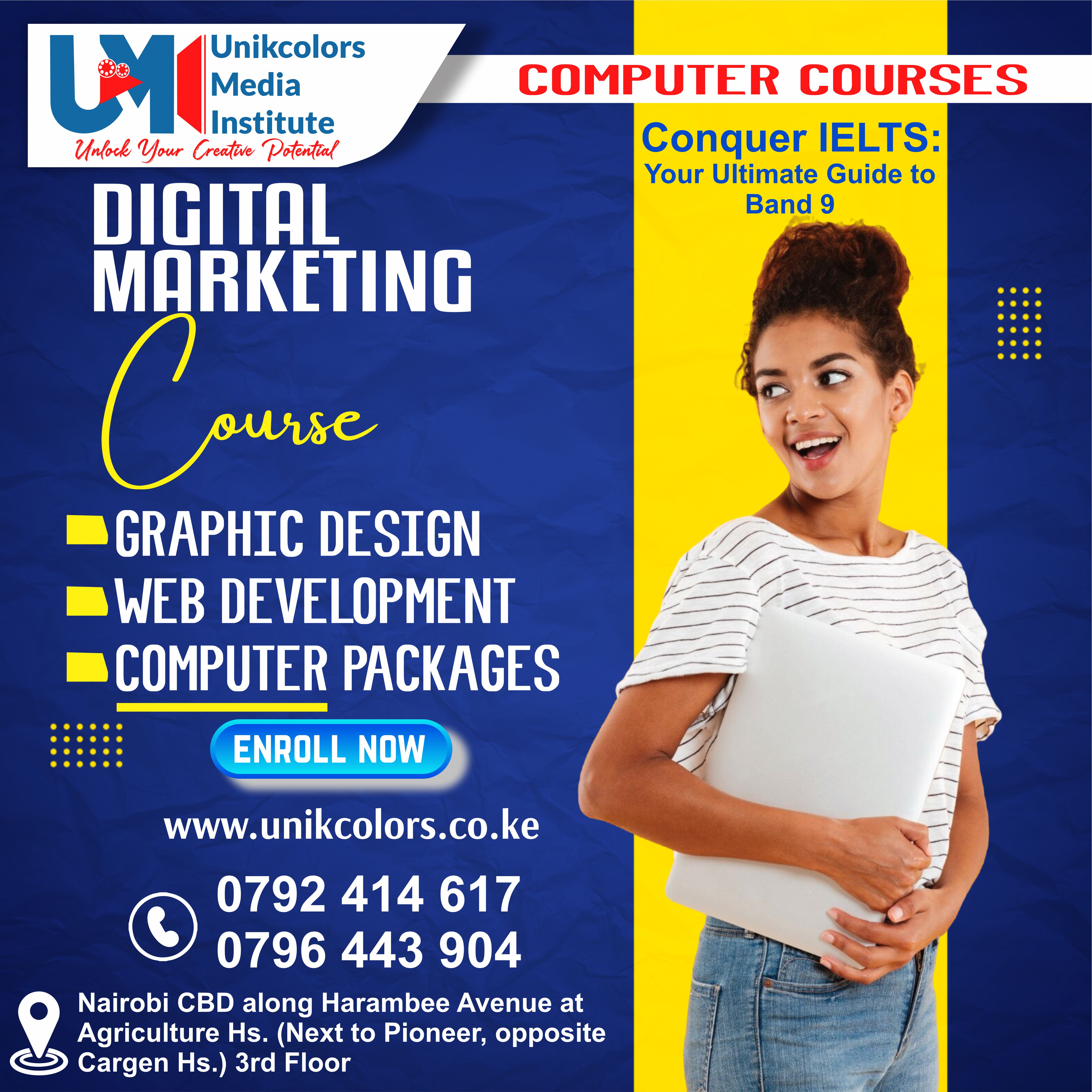 COMPUTER COURSES - DIGITAL MARKETING | GRAPHIC DESIGN | WEB DEVELOPMENT | COMPUTER PACKAGES COURSE